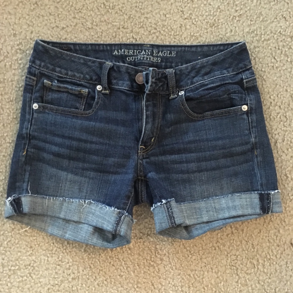 American eagle stretch midi short size 6